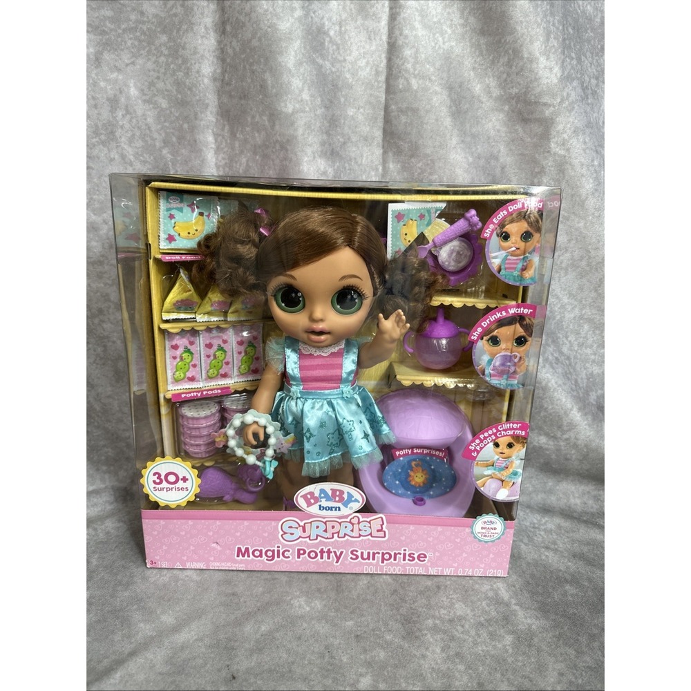 Baby Born Magic Potty Surprise. Over 30 Surprises! Brand New Factory Sealed